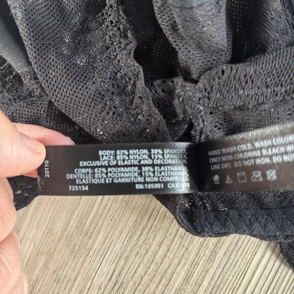 NWT Natori Bliss Perfection Black Lace Bra Bralette Large (MSRP $42) - Picture 12 of 12